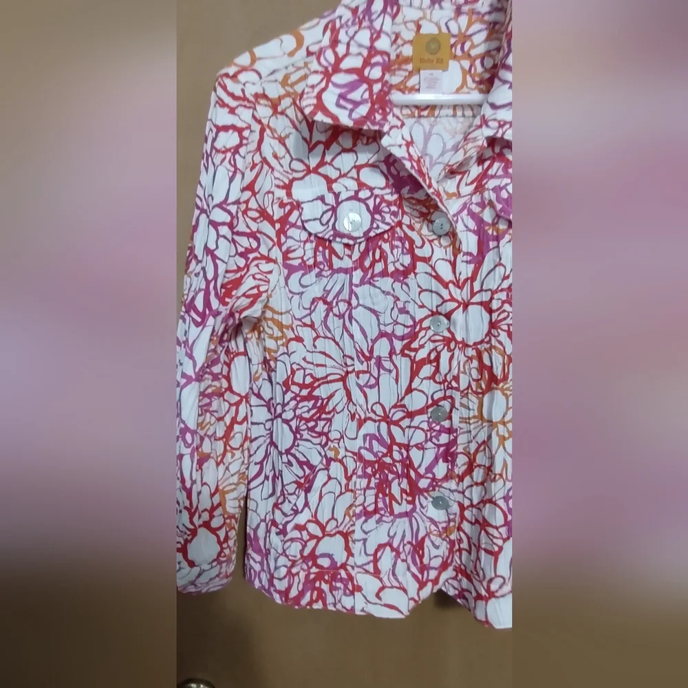Firm Final price!*Floral Print Jacket(14) - Picture 8 of 8